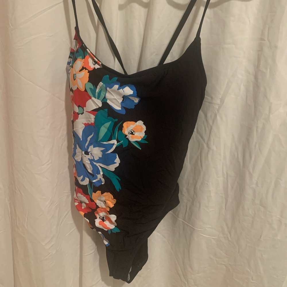 Floral one pice swimsuit